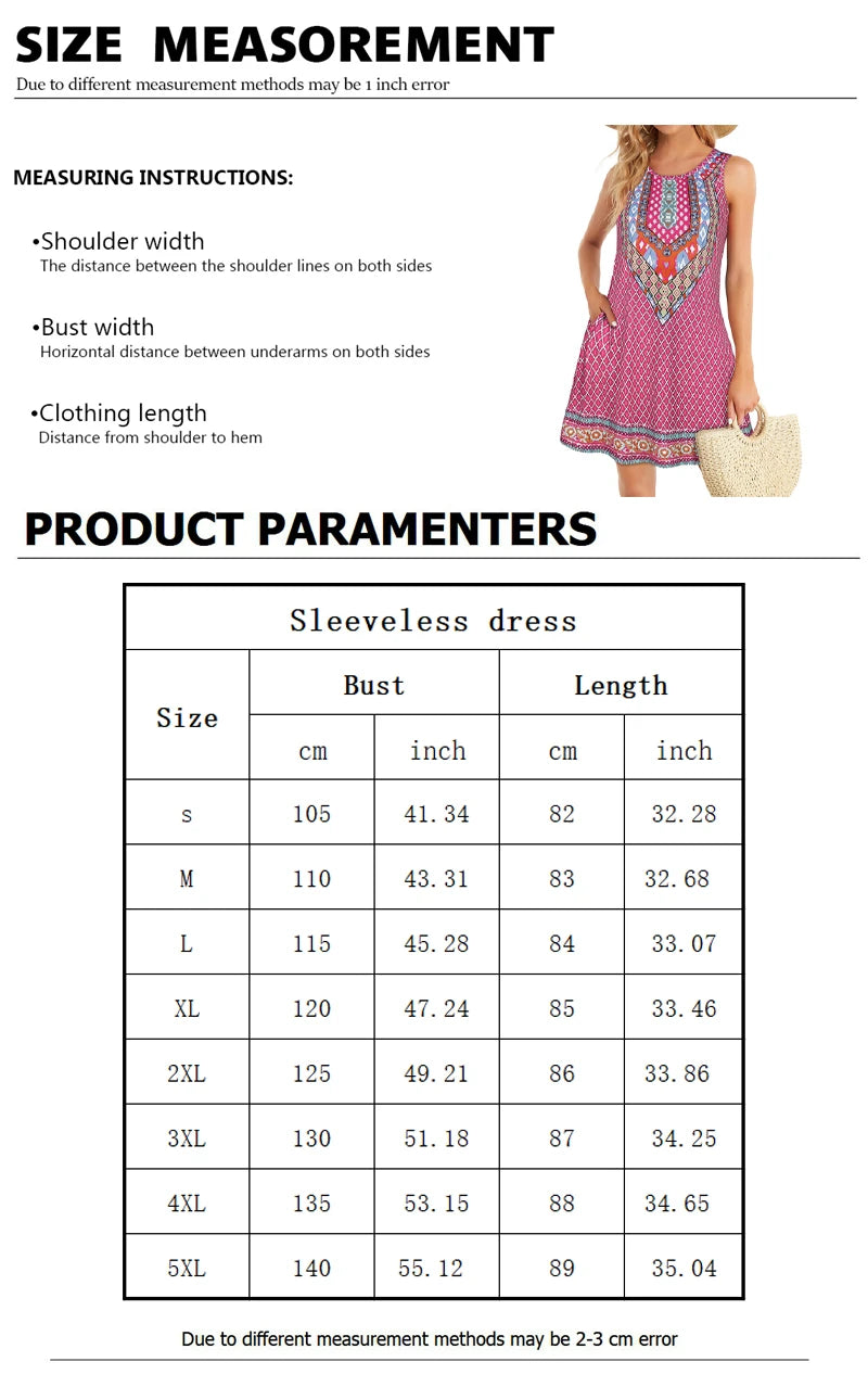 Summer New Women's Dresses Beach Casual Pineapple Printed Sleeveless Short Dress Round Neck Breathable Elastic Short Dresses