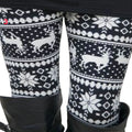 Christmas Women's Leggings Pants Snow deer print cropped stretch pants High Waist Leggings 18 Color Ladies Christmas Party Pants