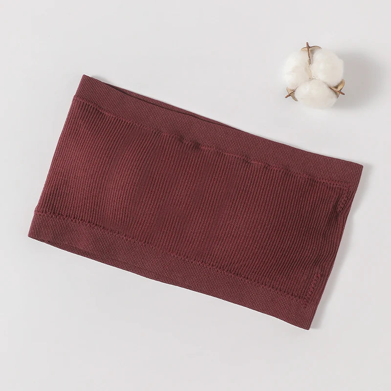 Women's Tube Tops Strapless Bra Removable Padded Wireless Seamless Top Invisible Bandeau Bra Sexy Lingerie Female Top Tanks