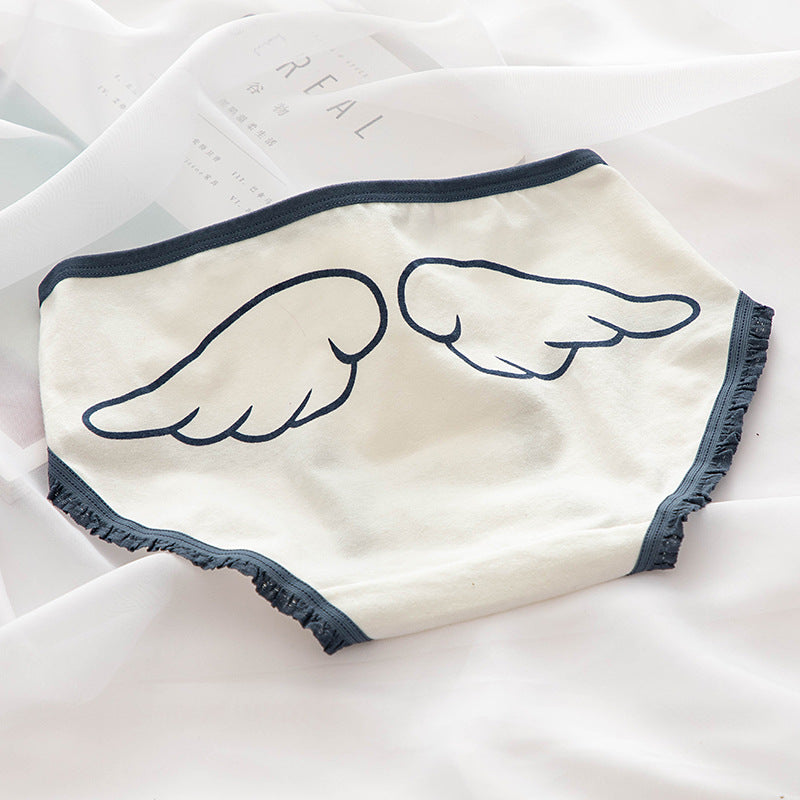 New Japanese Style Cotton Underwear Sexy Lace Panties Fashion Comfort Briefs Mid Waist Seamless Girl Underpants Female Lingerie