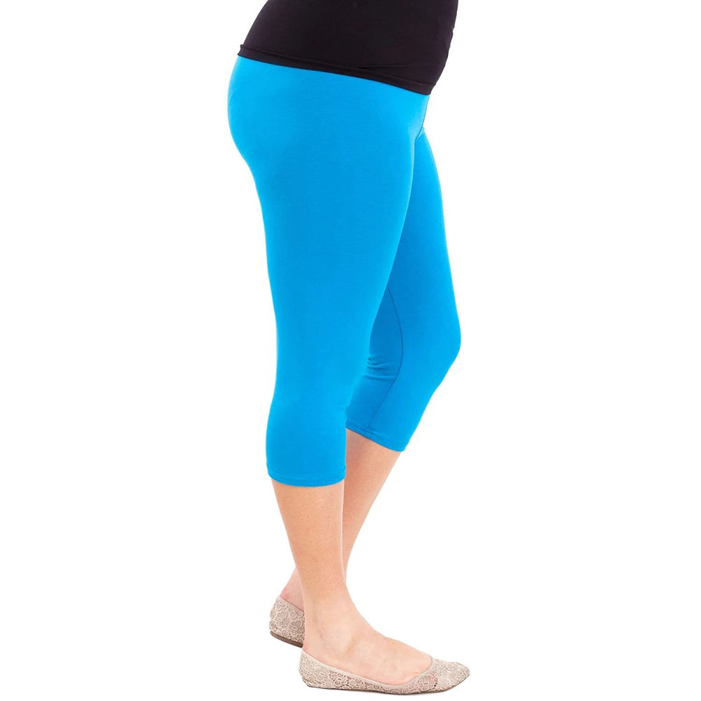 2020 Hot Sale Plus Size Women Leggings Casual Solid Spring Summer Modal Leggings Cotton Elastic Waist Stretch Pants Dropshipping