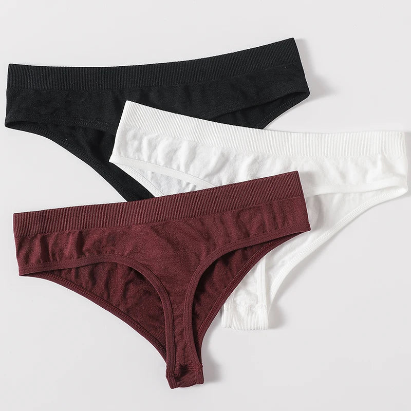 10Pcs/Set Seamless Thongs G-String Women Panties Sexy Underwear Female Underpants Sexy Lingerie Low Waist Sport Bottoms M-XL