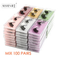 Wholesale Mink Eyelashes 4/10/30/100pcs 3d Mink Lashes Natural fake Eyelashes messy false Eye lashes Makeup False Lashes In Bulk
