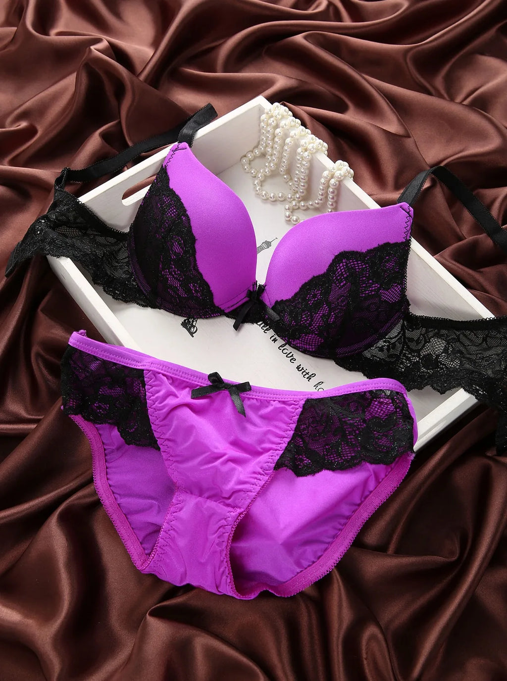 Underclothes Brand Underwear Women Bras B C cup Lingerie set With Brief Sexy Lingerie Lace Embroidery Bra Sets Bowknot Bras