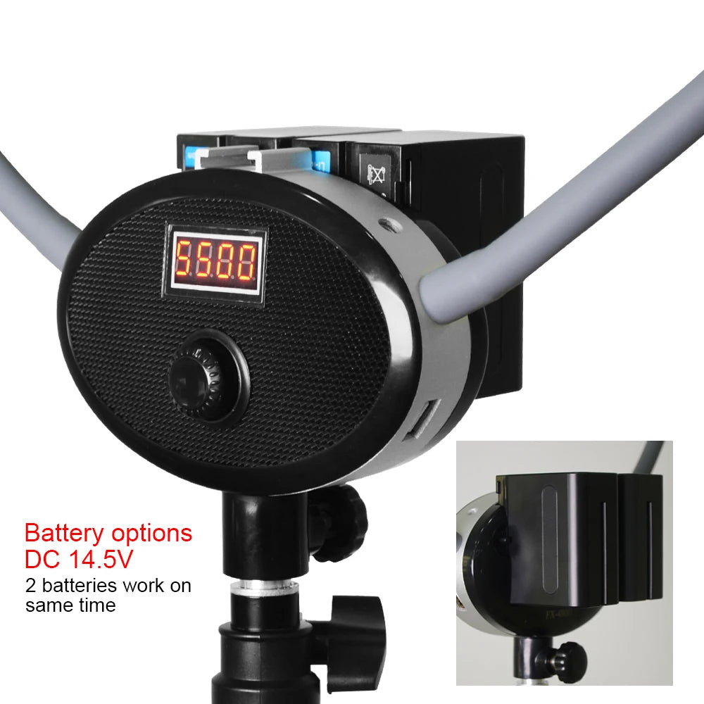 360° LED Light Double-Arm Fill Light  50W/80W 3000-6000K Photography Studio Kit Adjustable Light Suit for YouTube Makeup Video