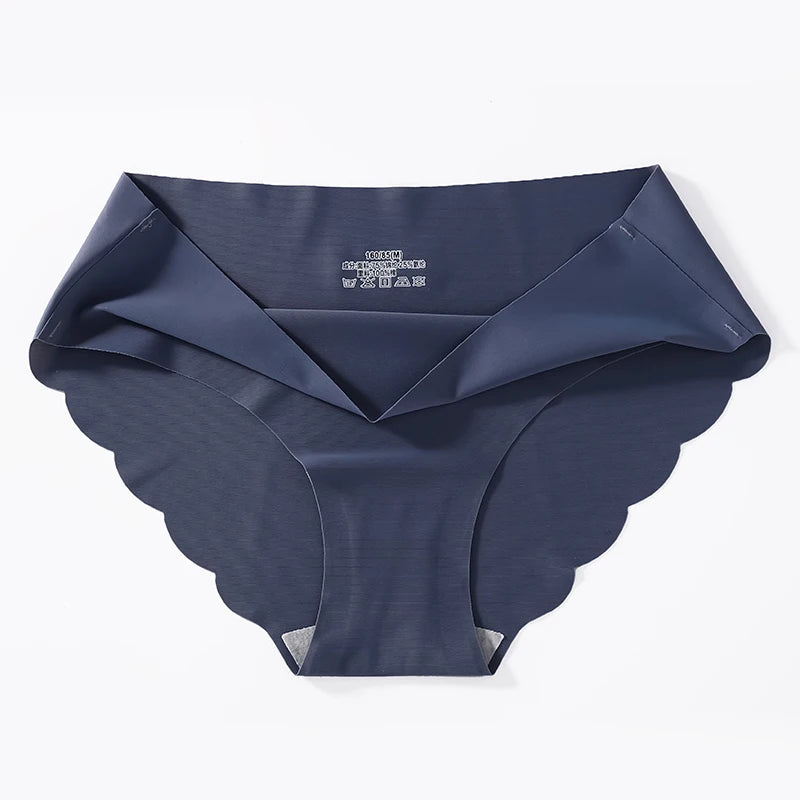 3PCS/Set Seamless Silk Women's Panties Briefs Women Underwear Female Underpants Comfortable Silk Panty Sexy Woman Lingerie M-XL