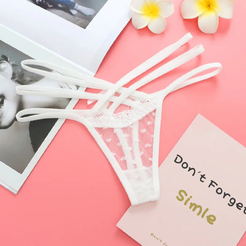 Hot Panties For Woman Underwear Sexy Lace G-string Thongs Female Panty Hollow Transparent Briefs Lingerie Sexy Underwear Women