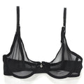 YANDW Mesh Sexy Bra Panties Sale Separated Women Lace Underwear Bralette Plus Size Transparent B C D E F 75 80 85 90 95 100