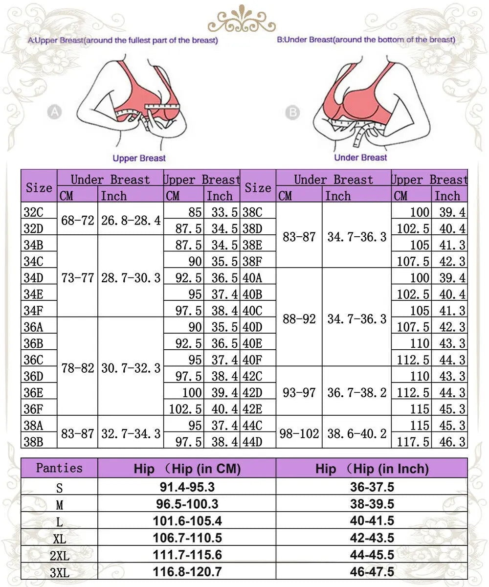 YANDW Mesh Sexy Bra Panties Sale Separated Women Lace Underwear Bralette Plus Size Transparent B C D E F 75 80 85 90 95 100