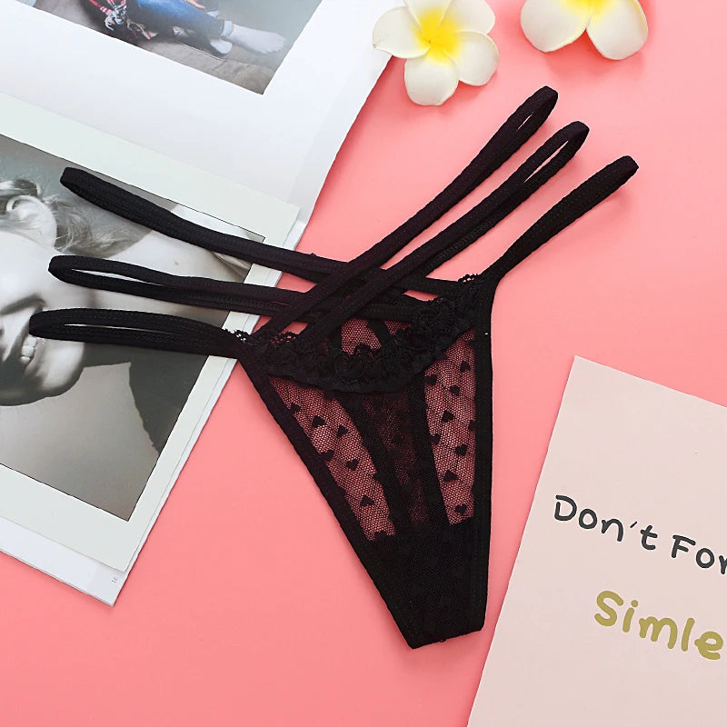Hot Panties For Woman Underwear Sexy Lace G-string Thongs Female Panty Hollow Transparent Briefs Lingerie Sexy Underwear Women