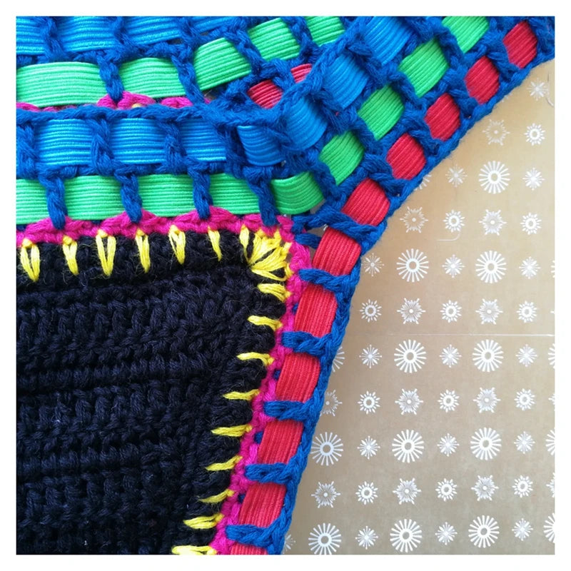 High Quality Women Handmade Crochet Bikini Set Cotton Crochet Colorful Sexy Boho Swimwear Vacation Beachwear Bathing Suit