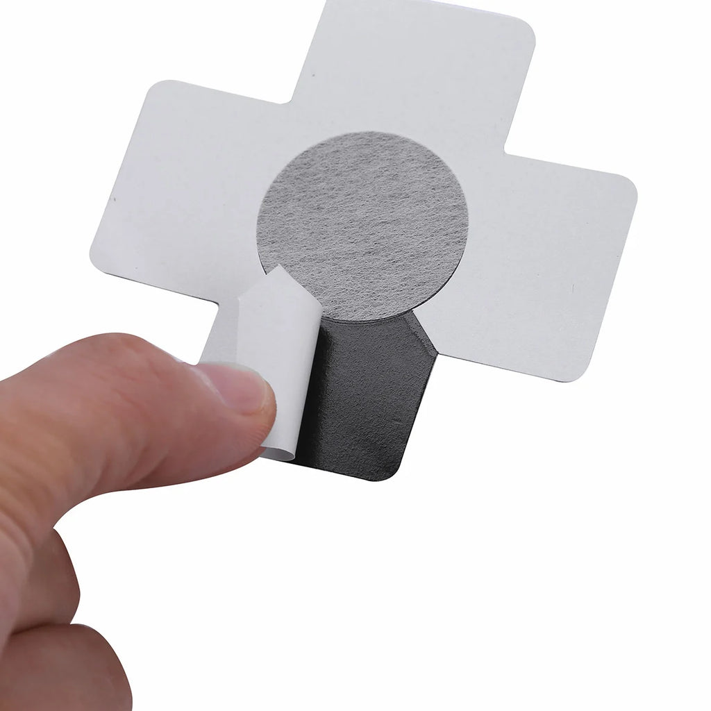 US STOCK 20pcs Black Women Cross Shape Self-Adhesive Disposable Satin Nipple Cover Breast Pasties Stickers for strapless Clothes