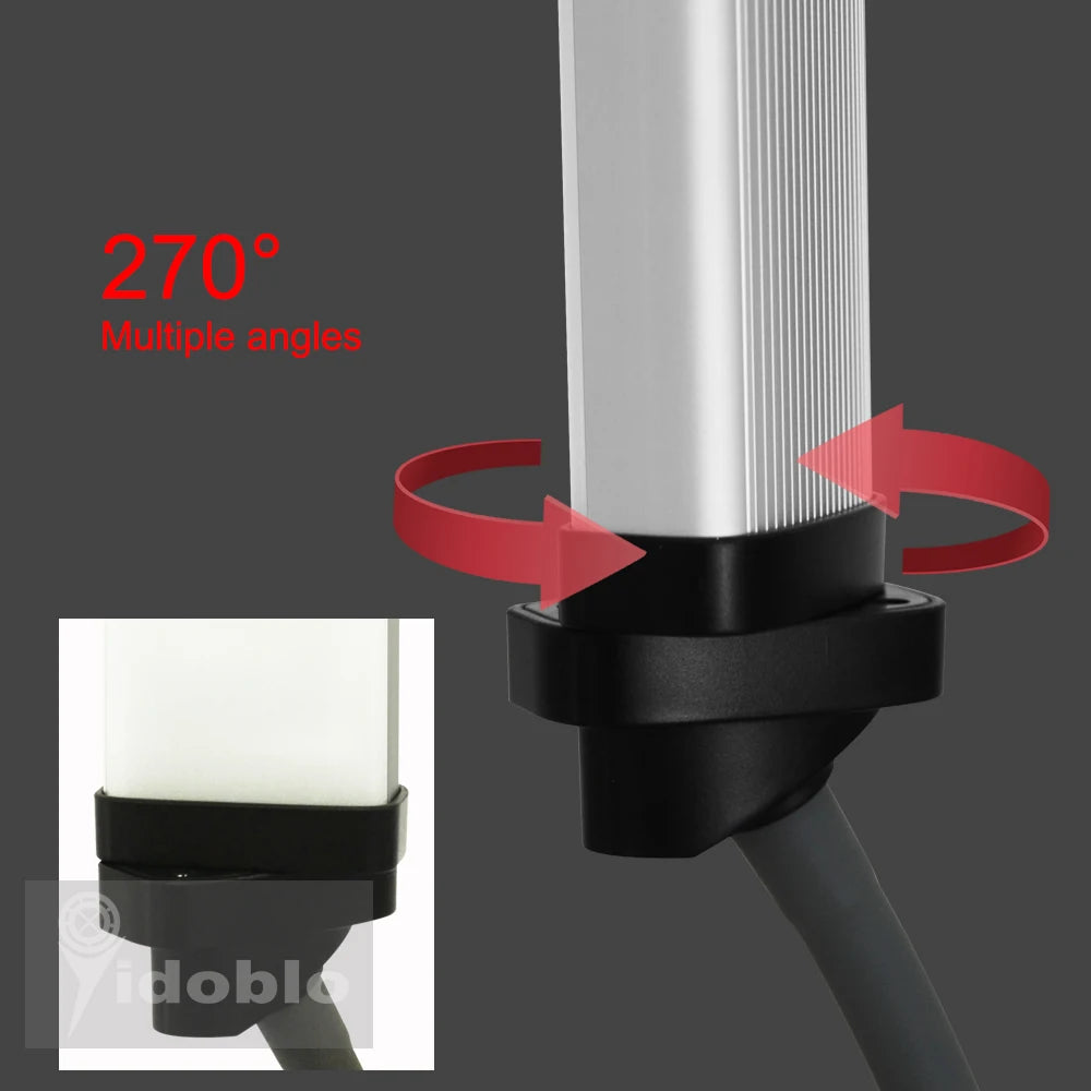 360° LED Light Double-Arm Fill Light  50W/80W 3000-6000K Photography Studio Kit Adjustable Light Suit for YouTube Makeup Video