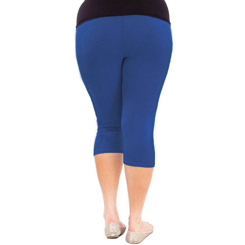 2020 Hot Sale Plus Size Women Leggings Casual Solid Spring Summer Modal Leggings Cotton Elastic Waist Stretch Pants Dropshipping