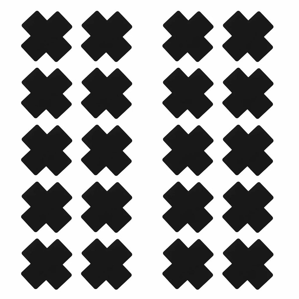 US STOCK 20pcs Black Women Cross Shape Self-Adhesive Disposable Satin Nipple Cover Breast Pasties Stickers for strapless Clothes