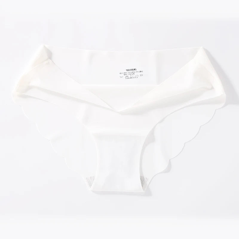 3PCS/Set Seamless Silk Women's Panties Briefs Women Underwear Female Underpants Comfortable Silk Panty Sexy Woman Lingerie M-XL