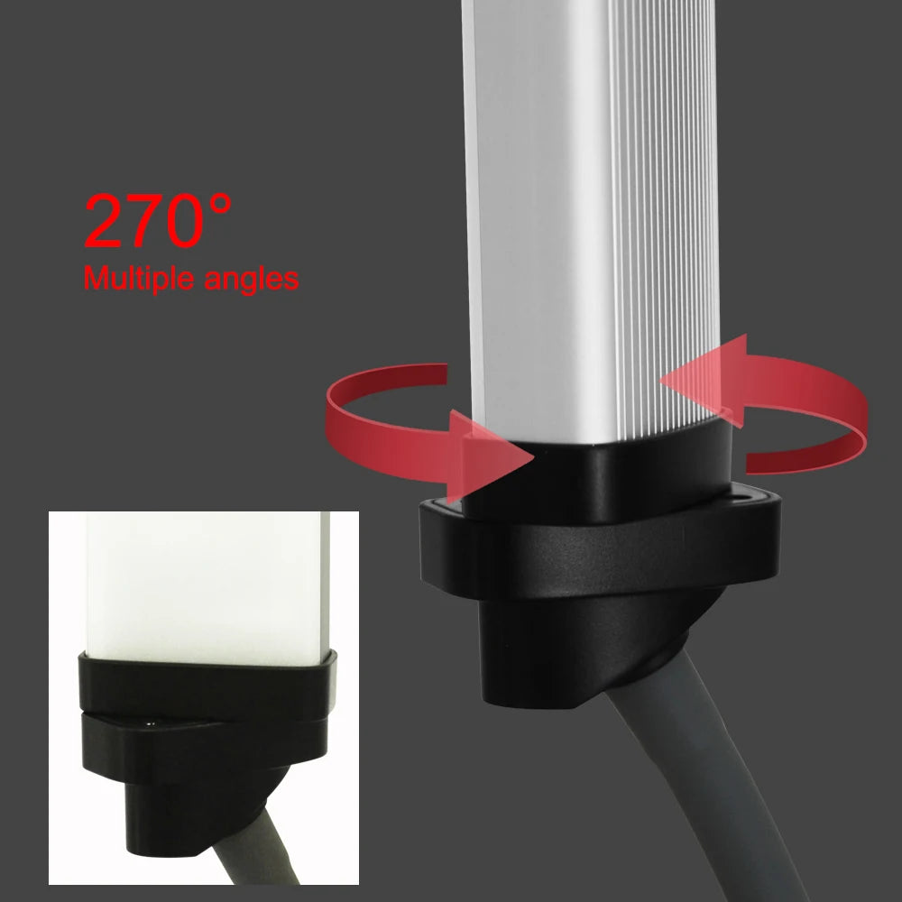 360° LED Light Double-Arm Fill Light  50W/80W 3000-6000K Photography Studio Kit Adjustable Light Suit for YouTube Makeup Video