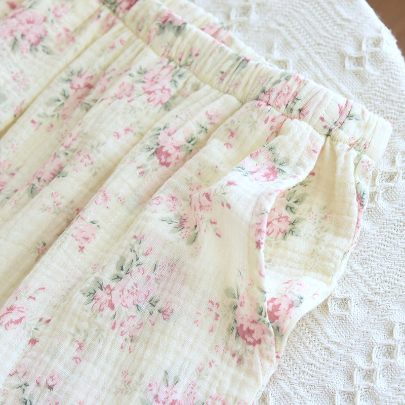 NEW Cute Korean Pajama For Women Loose Sweet Lace Princess Style Soft Cotton Pajamas Skin-friendly Casual Homewear Nightgown