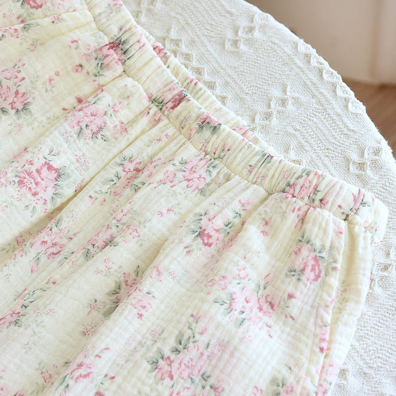 NEW Cute Korean Pajama For Women Loose Sweet Lace Princess Style Soft Cotton Pajamas Skin-friendly Casual Homewear Nightgown