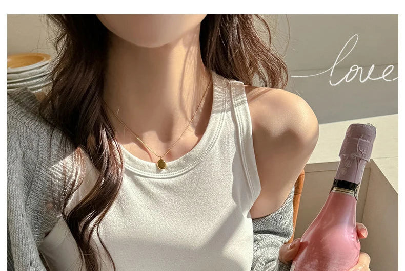 BIVIGAOS Summer New Hot Girl Tight Fitting Vest Women's Modal High Elastic Sexy Tank Top Casual Fashion Vest Sleeveless T Shirt