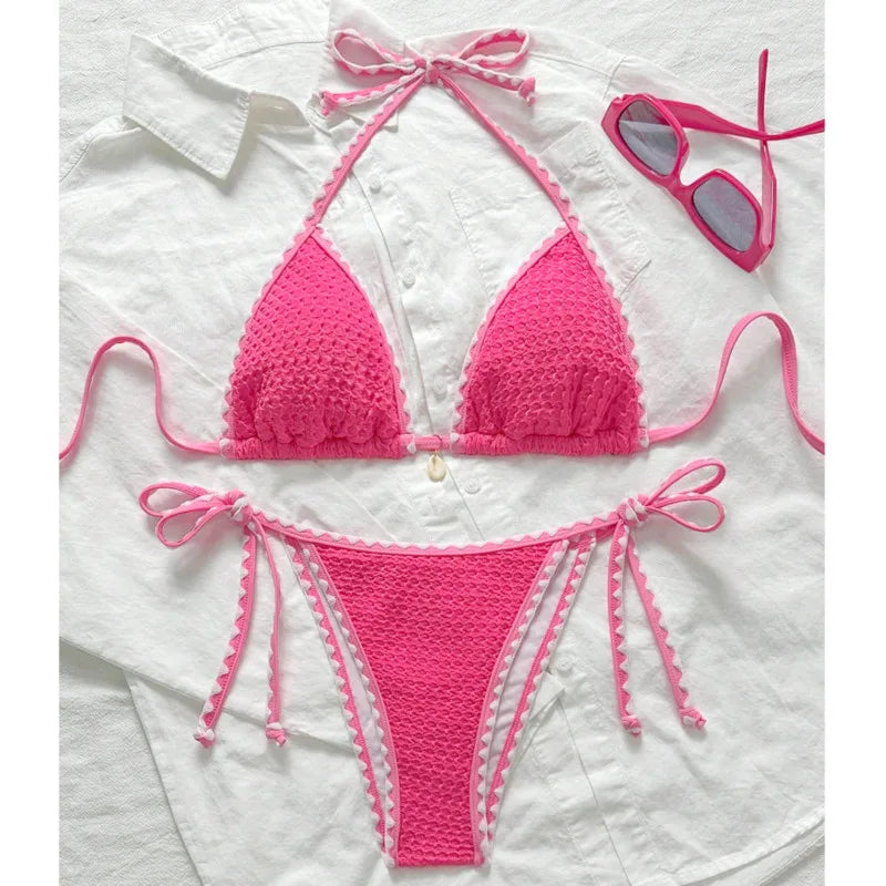 Summer Sexy Bikinis 2026 Women Swimwear Female Swimsuit For Swim Wear Bathing Suits Brazilian Bikini Set Beachwear Pool Bather