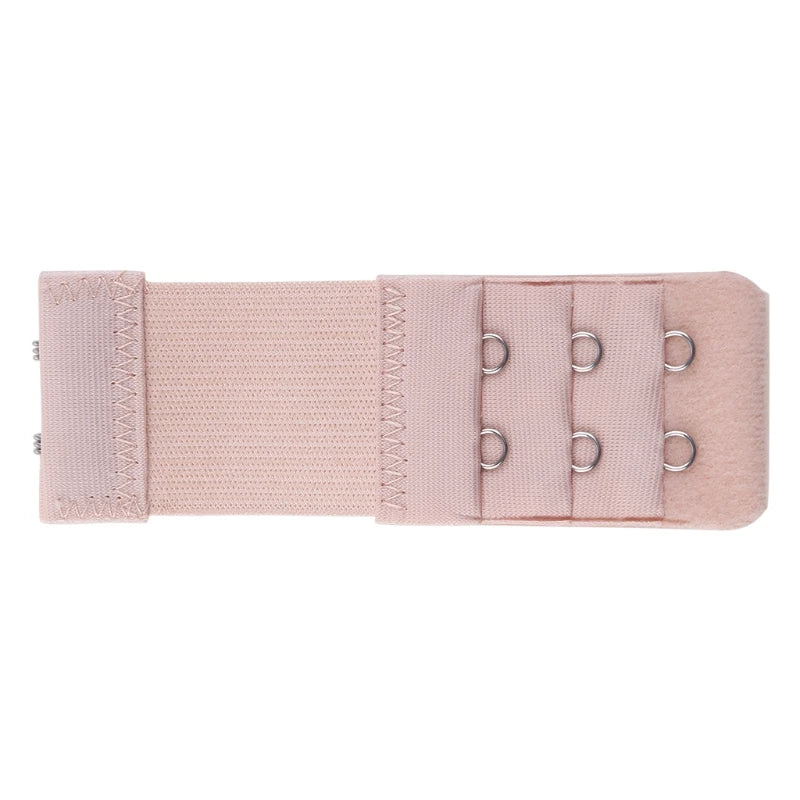 Women 2 Hook Bra Extender Elastic Underwear Extension Strap Clip Expander Buckle