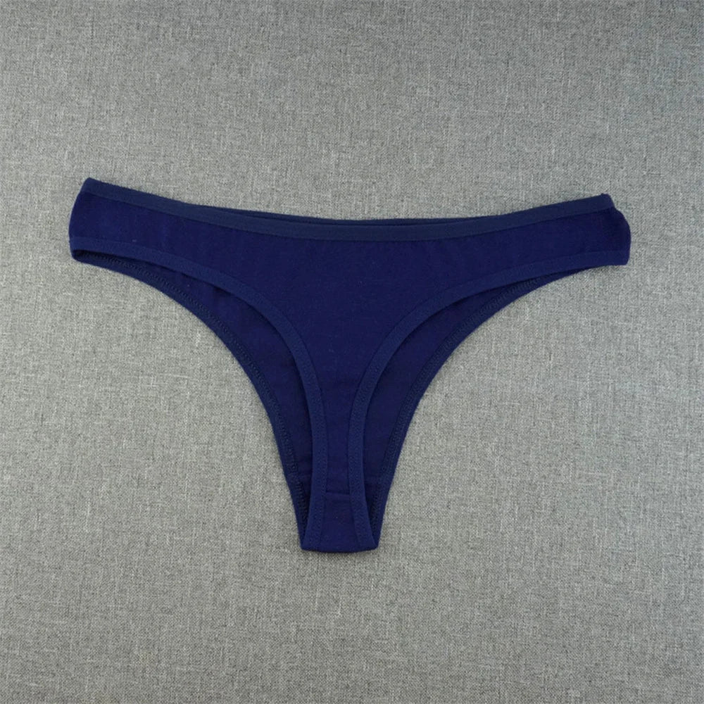 M-XXL Women Thong Panties Sexy Soft Cotton G-String Breathable G-string Underwear Plus Size Color Intimates Lingerie