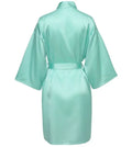 Wedding Party Team Bride Robe Without Letters Kimono Satin Pajamas Bridesmaid Plain Bathrobe SP088