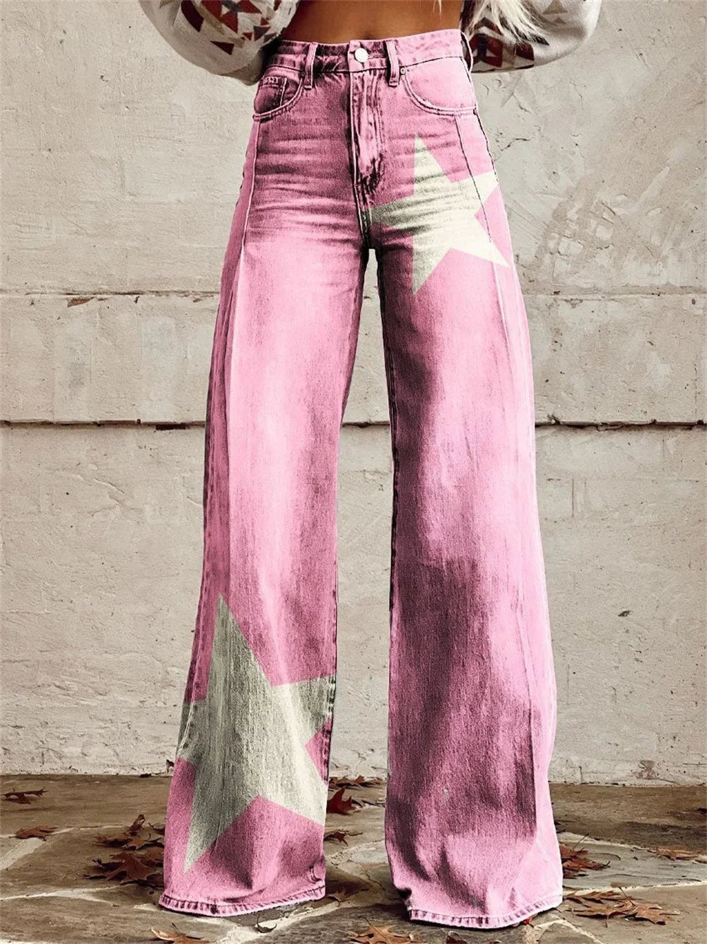 2025 Retro Fashion High Waisted Pants High Street Loose Wide Leg Denim Pants Women Harajuku Y2k Loose Jeans Women's Streetwear
