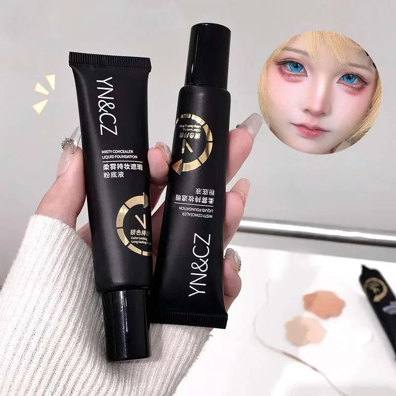 Matte White Foundation Makeup Base Full Coverage Foundation Long Lasting Waterproof Concealer Foundation Cosplay Gothic Makeup