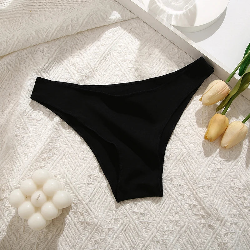 Cotton Women Underwear Comfort Women Panties Gray Cotton Briefs Sexy Low Waist Female Lingerie Girls Intimate Underwear M-XXL