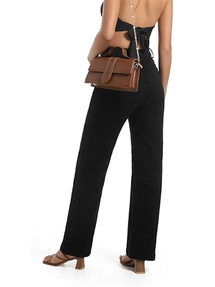 Women High Waist Straight Leg Jeans Female Comfortable Stretch Basic Denim Pants Woman Classic Cheap Black Gray White Trousers