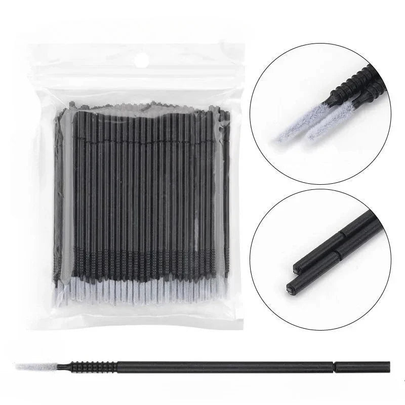 100 Pcs Disposable Spiral  Mascara  Brush Handle Microbrush  Applicator Lashes Brushes Eyelash Extension Makeup Tools lash brush