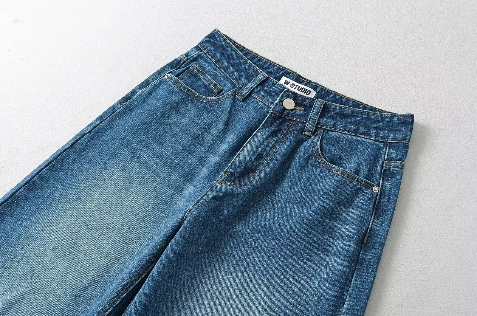 Women's Denim Pants Baggy Jeans Y2k Vintage Flared Wide New Low Waist Rise Oversize Pant Harajuku Fashion Woman Trousers