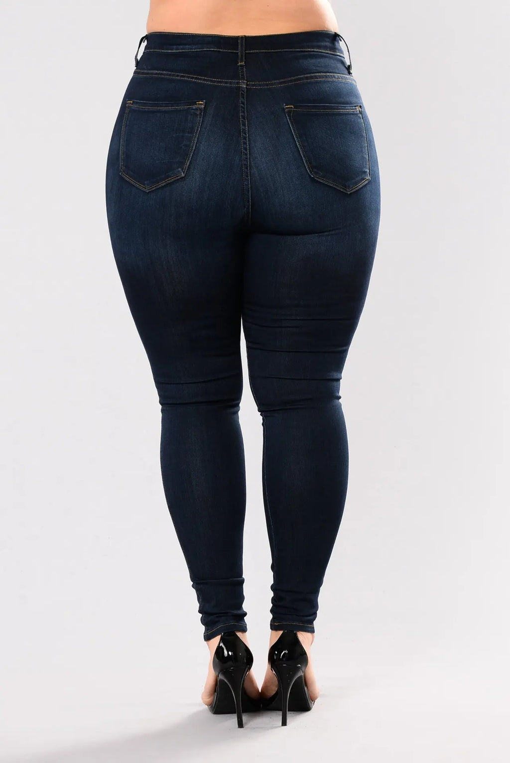 Women's plus size high waist jeans casual Skinny denim fat mom jeans L-5XL high quality wholesale price