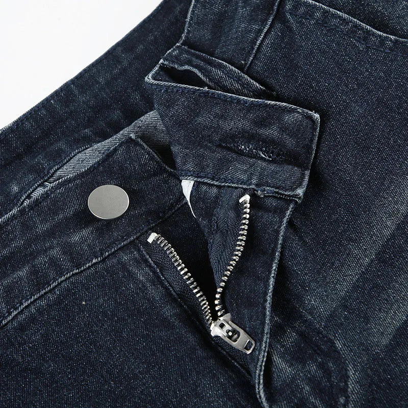 Sexy Low-Waisted Skinny Jeans Women Vintage Americana Y2K Denim Flares Pants Female Streetwear Slim-Fitting 2000S Jean Trousers