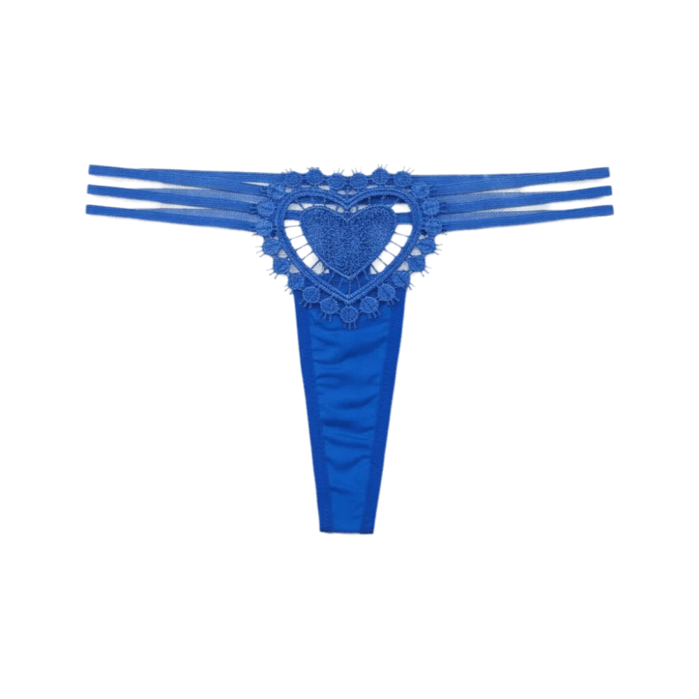 Intimate Wear Low Waist Ladies' Underwear Thin Strap Lace Heart T-back Briefs Lingerie Panties Women's Thong Female