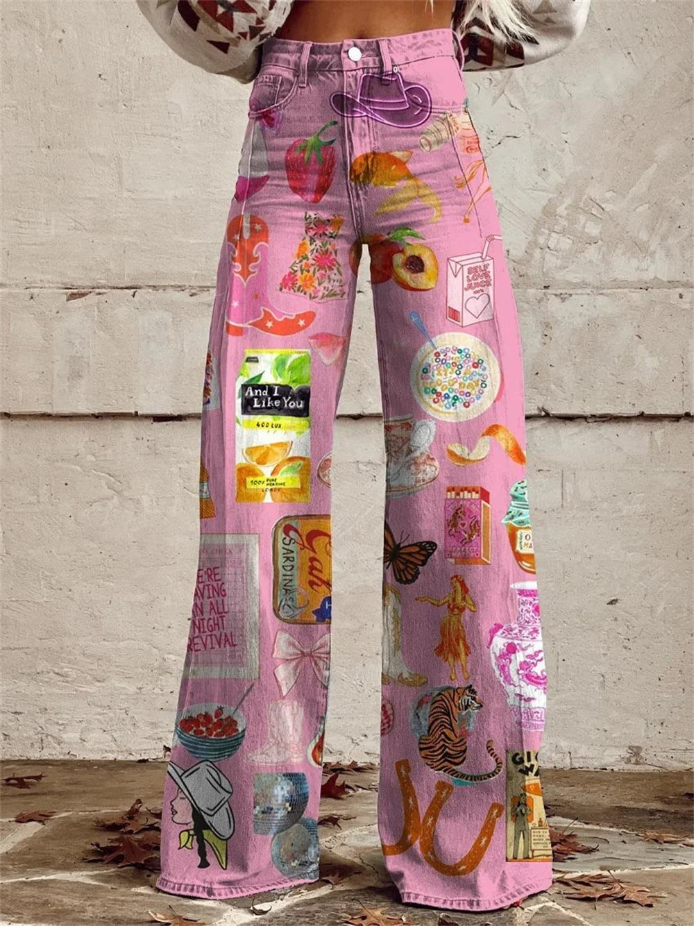 2025 Retro Fashion High Waisted Pants High Street Loose Wide Leg Denim Pants Women Harajuku Y2k Loose Jeans Women's Streetwear
