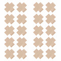 US STOCK 20pcs Black Women Cross Shape Self-Adhesive Disposable Satin Nipple Cover Breast Pasties Stickers for strapless Clothes