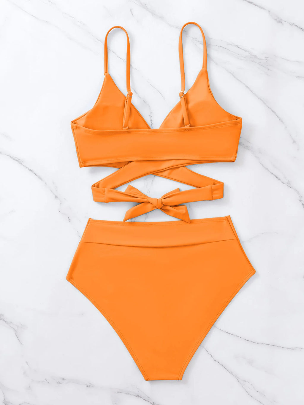 2023 New Bikini Solid Two Piece Sets for Women's Swimsuit Strap Comfortable Fabric Split Black Swimwear Stylish and Innovative