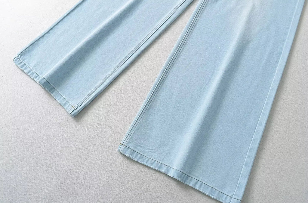 Women's Denim Pants Baggy Jeans Y2k Vintage Flared Wide New Low Waist Rise Oversize Pant Harajuku Fashion Woman Trousers