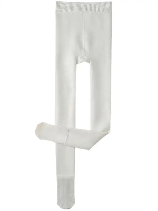 Autumn Winter Water Light Sos Thiened Fce Women's One-Piece l White Inteated Leggings Nylon Base Pants