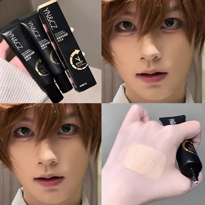 Matte White Foundation Makeup Base Full Coverage Foundation Long Lasting Waterproof Concealer Foundation Cosplay Gothic Makeup