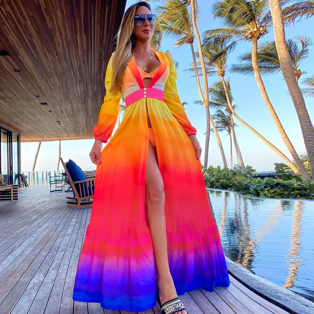 New Cover-ups Summer Women Beach Wear White Cotton Tunic Dress Bikini Bath Sarong Wrap Skirt Swimsuit Cover Up