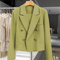 Blazer Women Spring New Solid Color Suit Jacket Short Section Button Casual Suit Women Clothing Outerwears Women's Jacket Coat