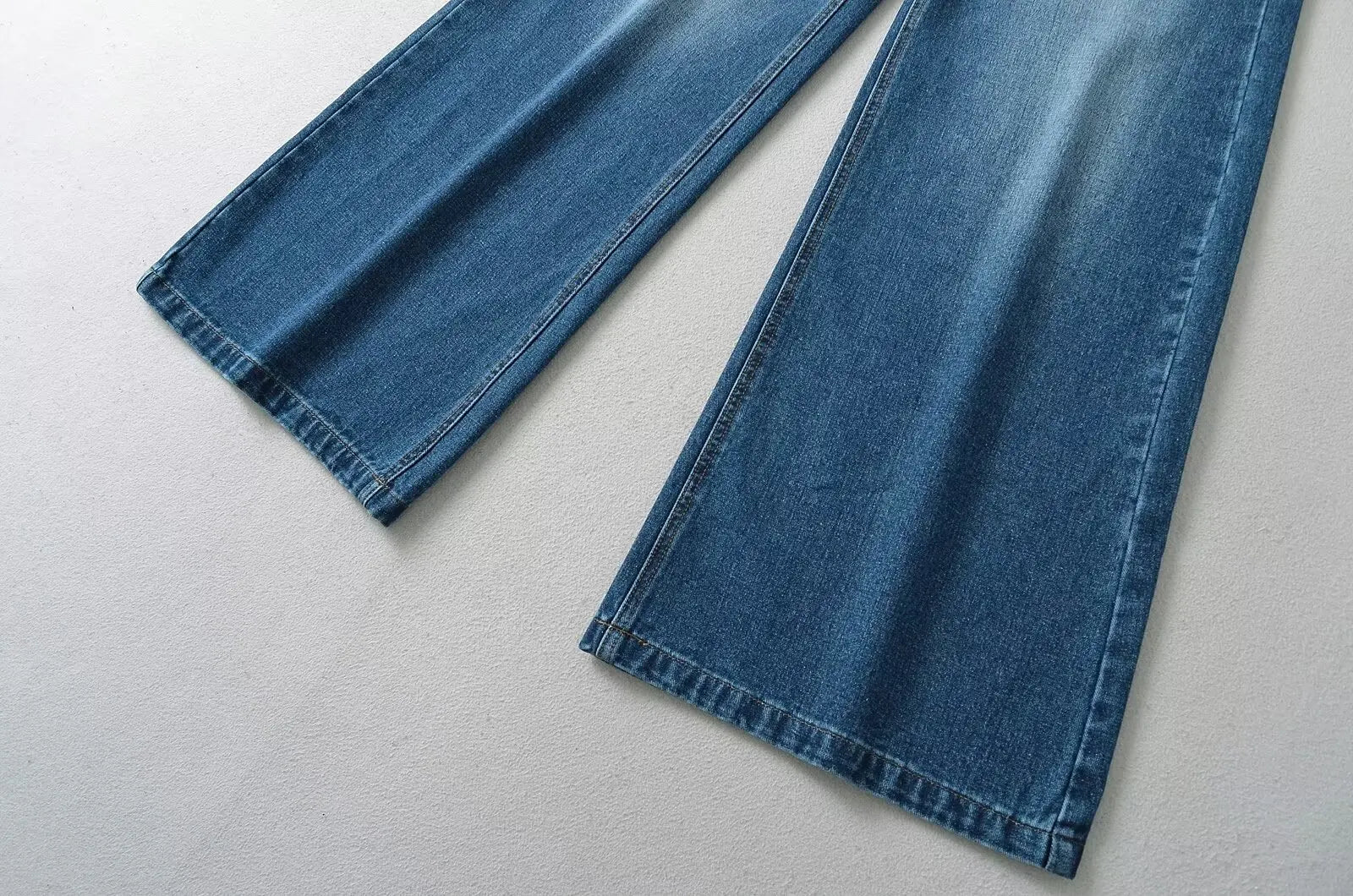 Women's Denim Pants Baggy Jeans Y2k Vintage Flared Wide New Low Waist Rise Oversize Pant Harajuku Fashion Woman Trousers
