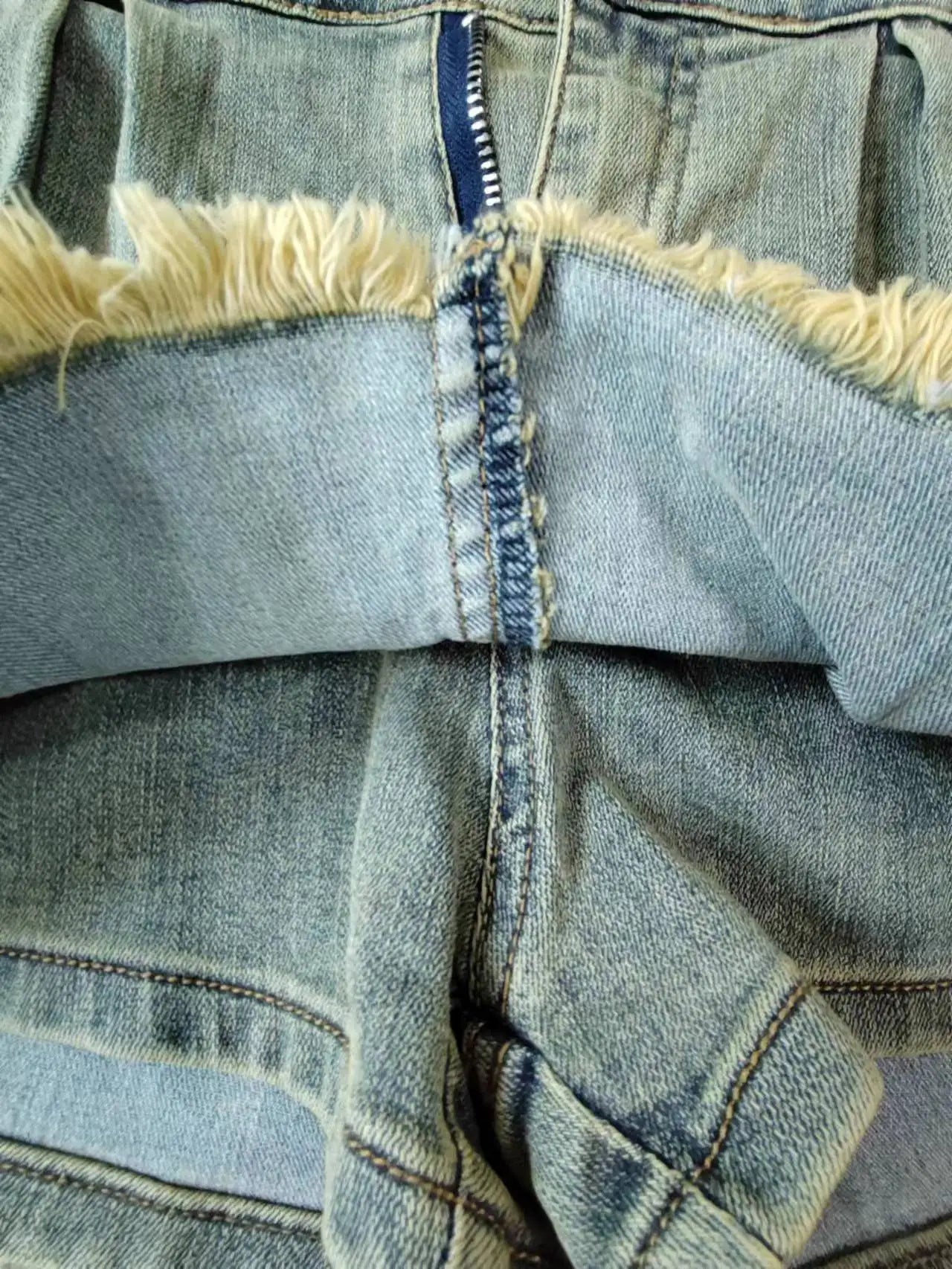 Denim Shorts Pleat Skirts Women Cargo Pant High Waist 2025 Winter Clothes Y2K Streetwear Denim Jean Short Tie Dye Pants Skort