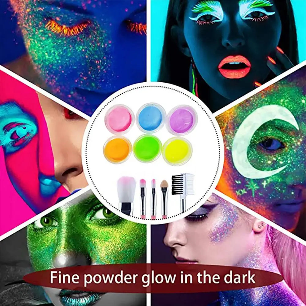 36 colors Colorful Glitter Temporary Tattoo Set Glitter Powder Makeup Brush Tattoo Glue Tattoo Party Face Body Art Kits For Kids