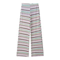 Fall 2025 New Women's Fashion Metal Color Line Pattern Top mid Waist Long Pants Two Piece Set Adult European Style Autumn Wear