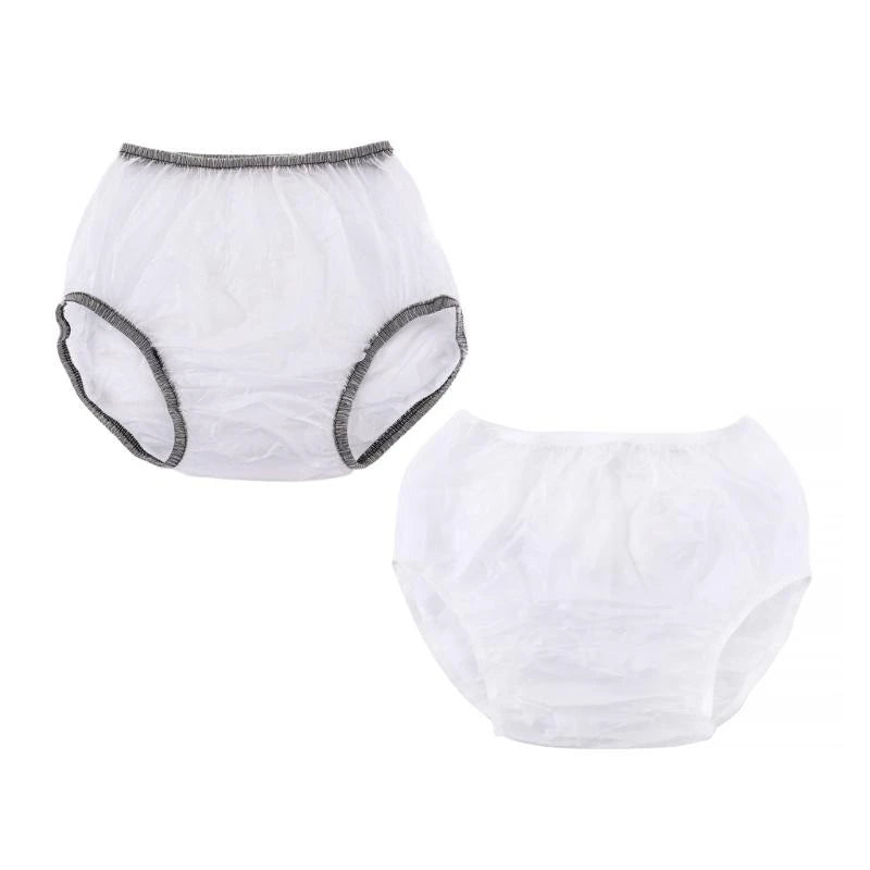 573B Adult Incontinence Protective Underwear Water Resistant Reusable Plastic Pants Leakproof Diaper Cover Underpants Briefs